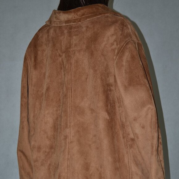 OUTDOOOR  ELEMENTS RUST FOUR BUTTON SUEDE COAT  ? ( SEE DESCRIPTION ) - Picture 6 of 7